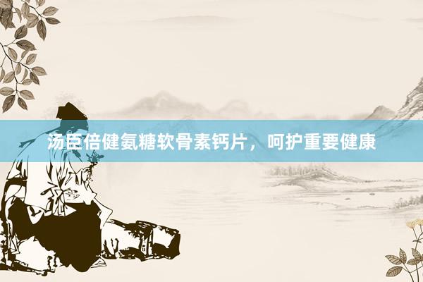 汤臣倍健氨糖软骨素钙片，呵护重要健康